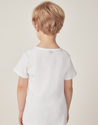 Organic Cotton Rib T-Shirt (18mths–6yrs)