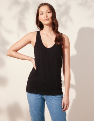 m&s ladies cotton vest tops