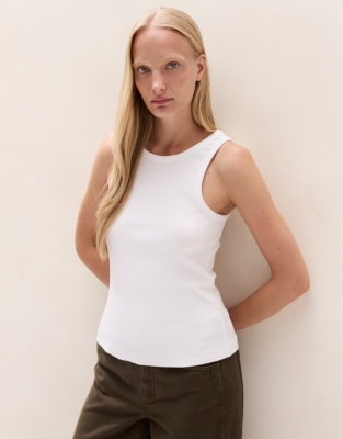 Organic Cotton Ribbed Vest