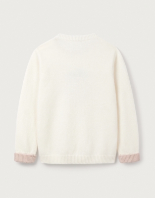 Organic Cotton Rich Strawberry Jumper with Wool (0–18mths)
