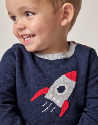 Organic Cotton Rocket Jumper (0–18mths)