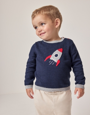 Organic Cotton Rocket Jumper (0–18mths)