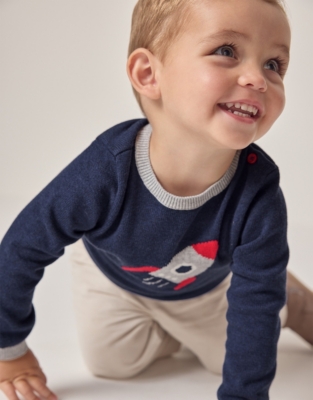 Organic Cotton Rocket Jumper (0–18mths)