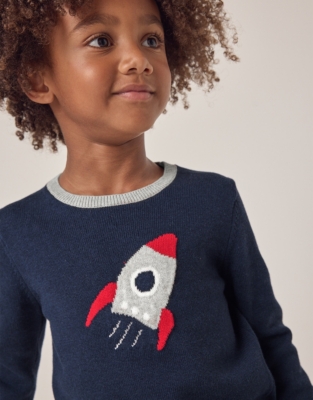 Organic Cotton Rocket Jumper (18mths–6yrs)