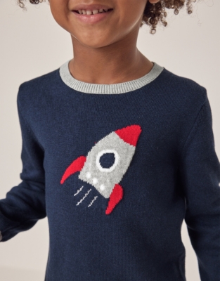 Organic Cotton Rocket Jumper (18mths–6yrs)