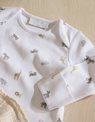 Organic Cotton Safari Baby New Arrival Gift Set (0–6mths)