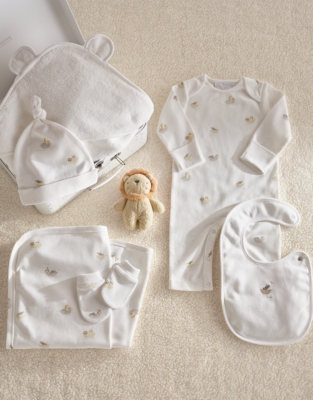 Organic Cotton Safari Boat Luxury Gift Set (0–6mths)