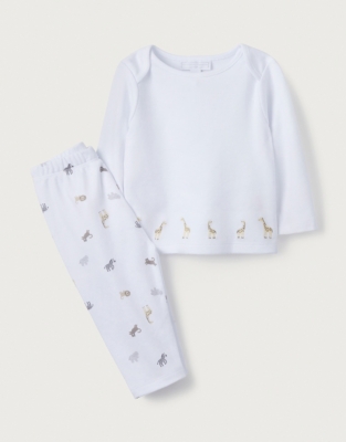 Organic-Cotton Safari Giraffe Pyjamas | Baby & Children's Sale | The ...