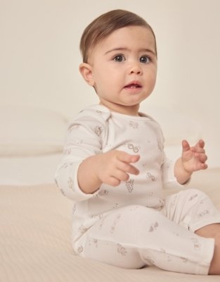 Organic Cotton Safari Sleepsuit (0–24mths)