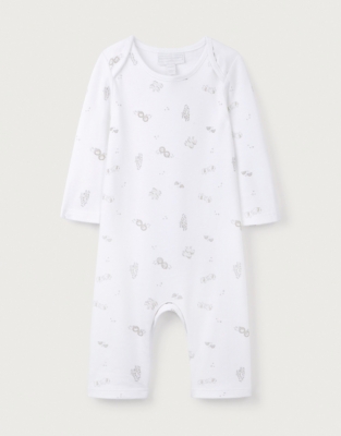 Organic Cotton Safari Sleepsuit (0–9mths)