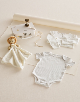 Organic Cotton Safari Welcome Baby Gift Set