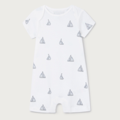 Organic Cotton Sailboat Shortie (0–2yrs)