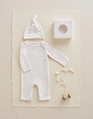 Organic Cotton Scattered Star New Arrival Gift Set