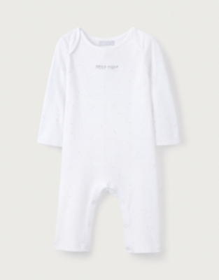 Organic Cotton Scattered Star Sleepsuit (0–24mths) | Baby Sleepsuits ...