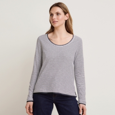 Organic Cotton Scoop Neck Double Layer Top