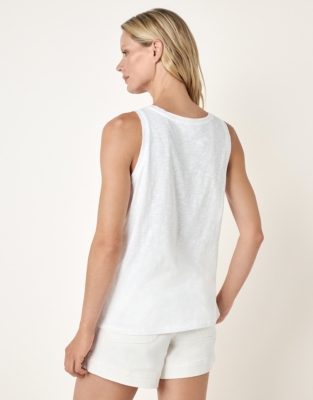 Organic Cotton Scoop Neck Jersey Vest