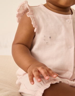 Organic Cotton Seahorse Friends Embroidered Shortie (0–24mths)