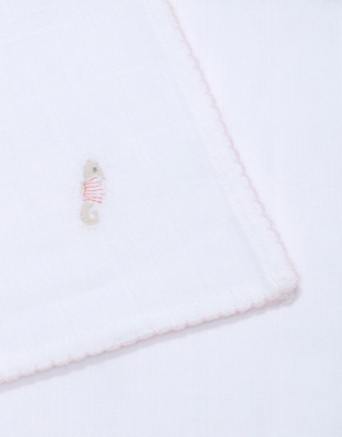Organic Cotton Seahorse Friends Muslins – Set of 2