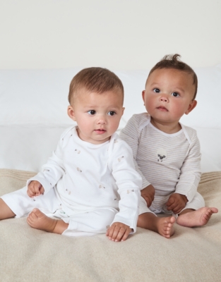 Organic Cotton Sheep Sleepsuit Set (0–2yrs)