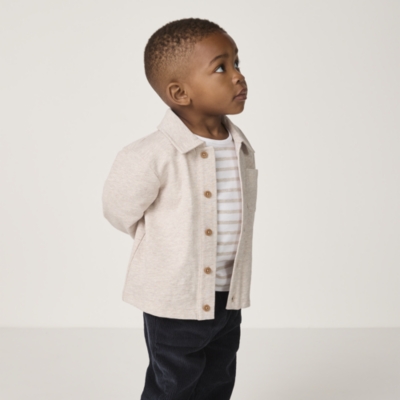 Organic Cotton Shirt Top & Joggers Set (0–4yrs)