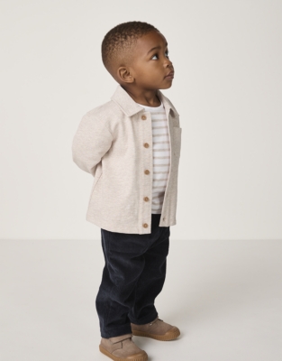 Organic Cotton Shirt Top & Joggers Set (0–4yrs)