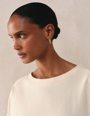 Organic Cotton Short Sleeve Sweatshirt
