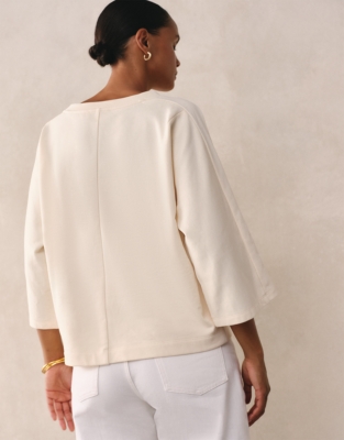Organic Cotton Short Sleeve Sweatshirt