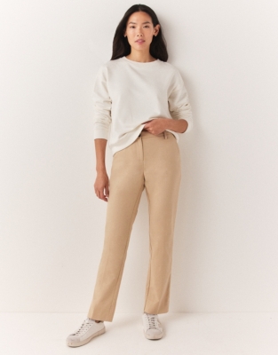 Organic Cotton Side Stripe Slim Leg Pants 