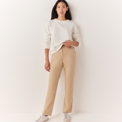 Organic Cotton Side Stripe Slim Leg Trousers