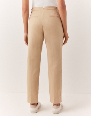 Organic Cotton Side Stripe Slim Leg Trousers