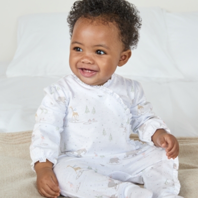 Organic Cotton Skating Safari Frill Sleepsuit (0–24mths)