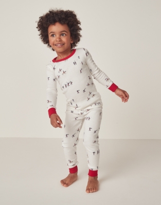 Organic Cotton Skinny Fit London Print Pyjamas (1–12yrs)