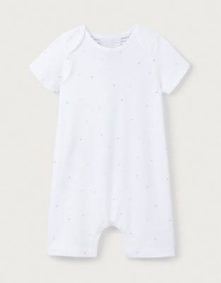 Organic Cotton Sleepy Star Shortie (0–9mths)