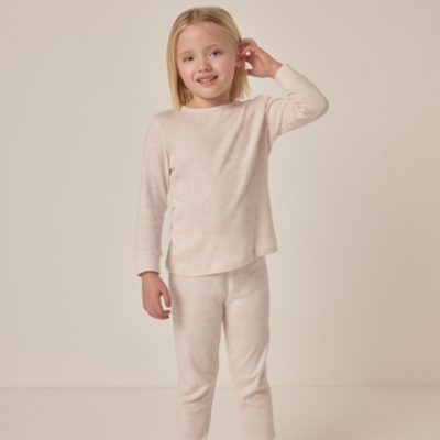 Organic Cotton Slim Fit Bunny Outline Pyjamas (1–12yrs)