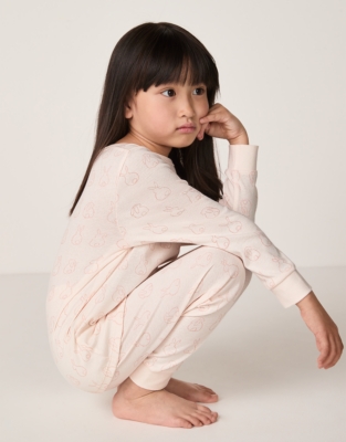 Organic Cotton Slim Fit Bunny Outline Pyjamas (2–12yrs)