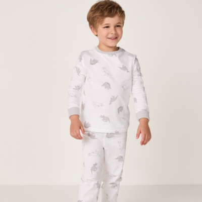Organic Cotton Slim Fit Dinosaur Pyjamas (2–12yrs)
