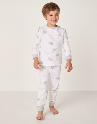 Organic Cotton Slim Fit Dinosaur Pyjamas (2–12yrs)