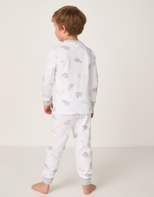 Organic Cotton Slim Fit Dinosaur Pyjamas (2–12yrs)