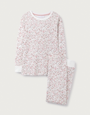Organic Cotton Slim Fit Floral Clementine Pyjamas (2–12yrs)