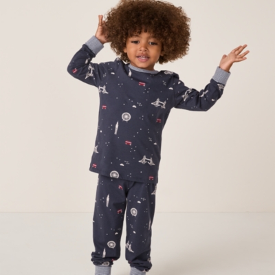 Organic Cotton Slim Fit Glow-in-the-Dark London Pyjamas (2–12yrs)