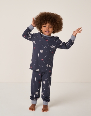 Organic Cotton Slim Fit Glow-in-the-Dark London Pyjamas (2–12yrs)