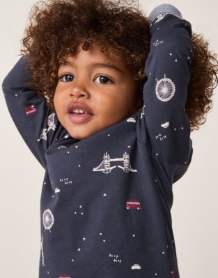 Organic Cotton Slim Fit Glow-in-the-Dark London Pyjamas (2–12yrs)