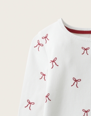 Organic Cotton Slim Fit Heart & Stripe Pyjamas (1-12yrs)