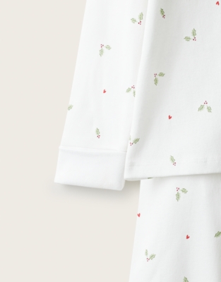 Organic-Cotton Slim Fit Holly & Hearts Pyjamas (1–12yrs)