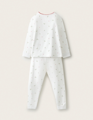 Organic-Cotton Slim Fit Holly & Hearts Pyjamas (1–12yrs)