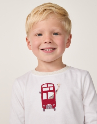 Organic Cotton Slim Fit London & Stripe Pyjamas – Set of 2 (2–12yrs)