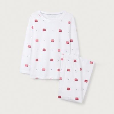 Organic Cotton Slim Fit London Bus Print Pyjamas (1–12yrs)