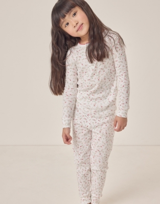 Organic Cotton Slim Fit Mini Floral Pyjamas (1–12yrs)