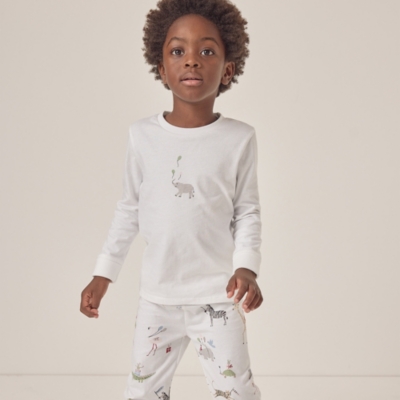 Organic Cotton Slim Fit Party Animals Pyjamas (1–6yrs) 