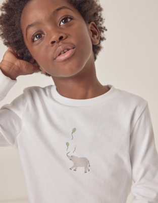 Organic Cotton Slim Fit Party Animals Pyjamas (1–6yrs) 